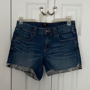 J. Crew Women's Dark Blue Denim Cutoff Shorts